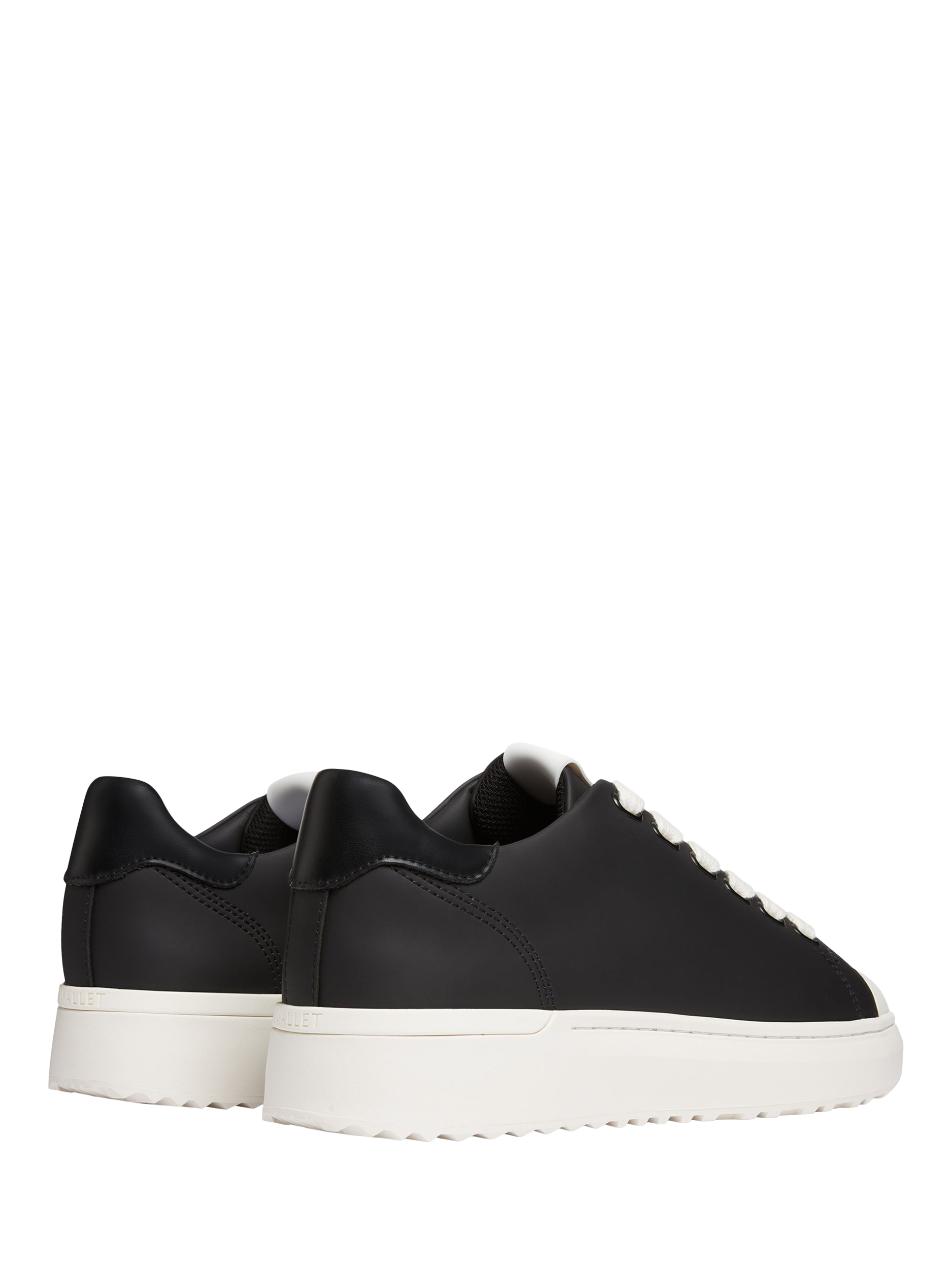 Product image 3 of 5, which shows Mallet GRFTR LTC Leather Lace-Up Trainers, Black, 5