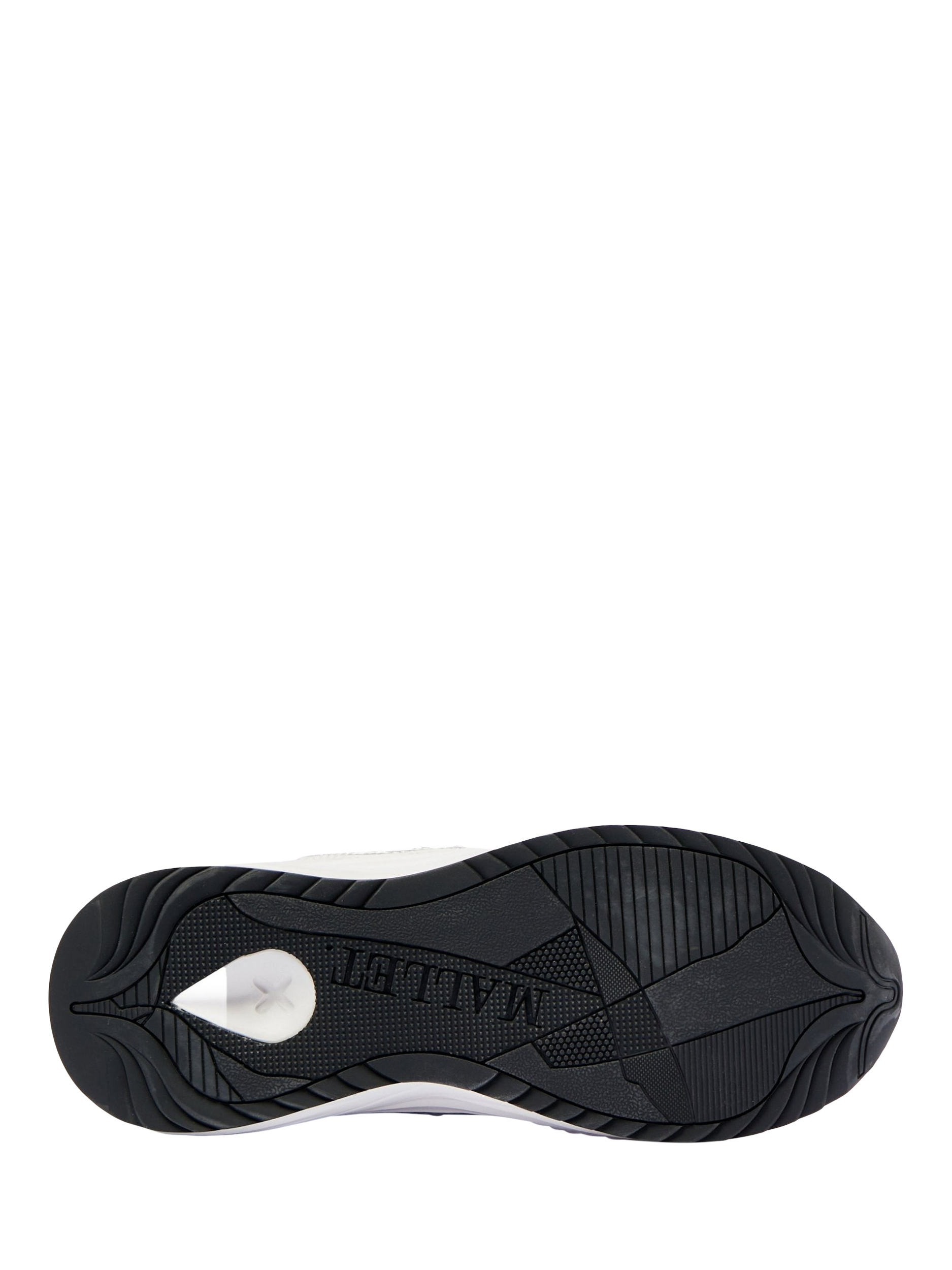 Product image 5 of 5, which shows Mallet Willow Leather Lace Up Trainers, White, 3