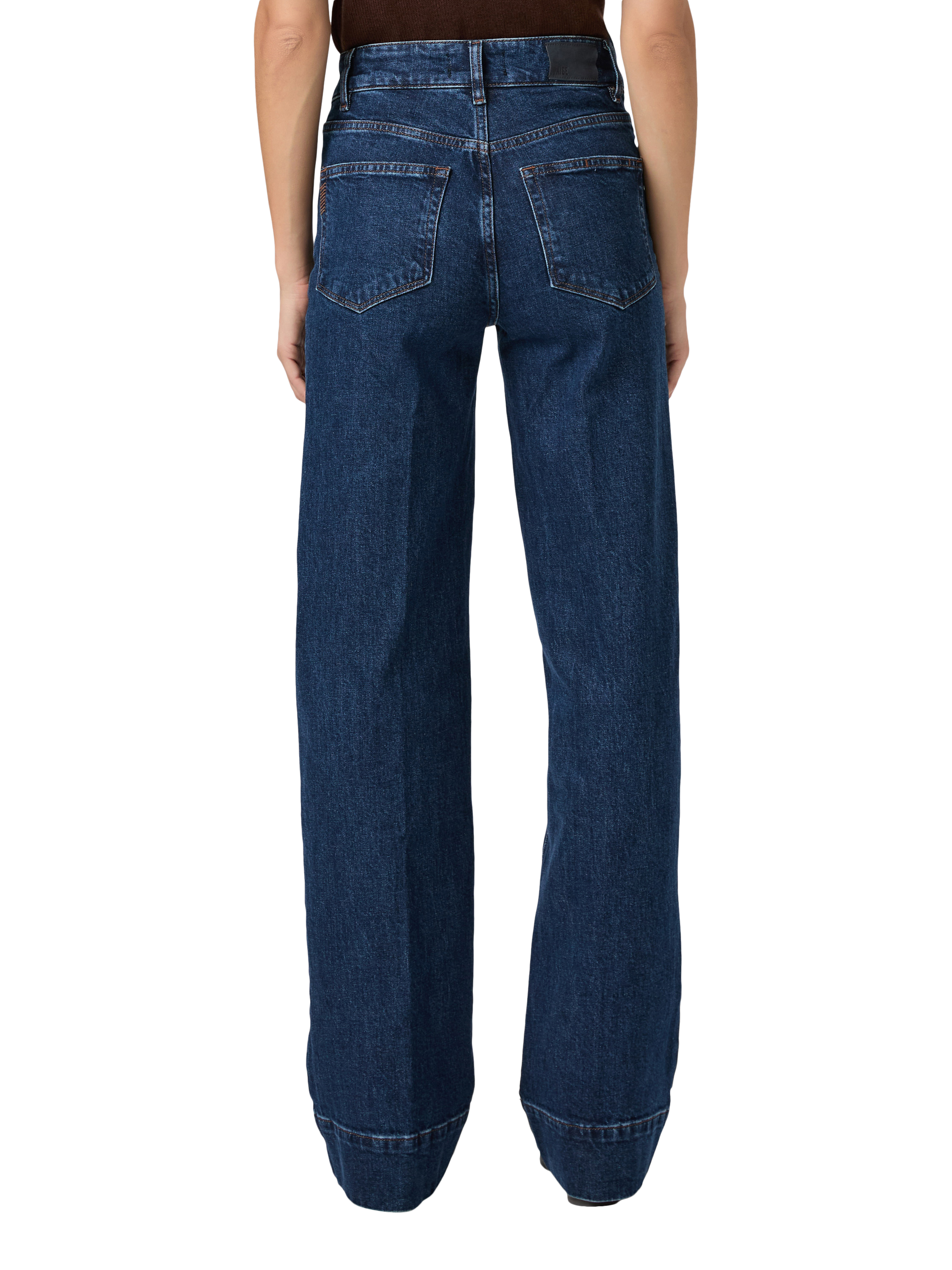 Product image 4 of 4, which shows PAIGE Sasha Patch Enfield Jeans, Dark Blue, 26