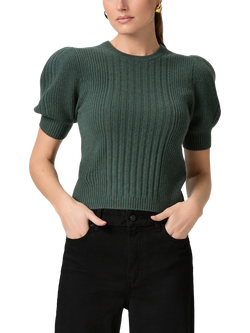 PAIGE Kato Pure Cashmere Knit Top, Green, Green