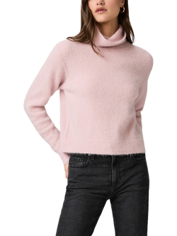 PAIGE Viviana Turtle Neck Jumper, Pink, Pink