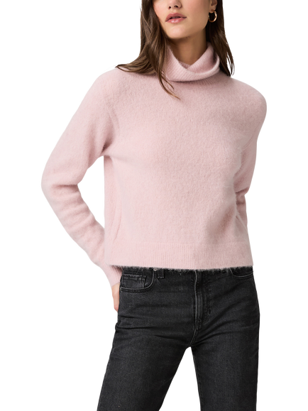 PAIGE Viviana Turtle Neck Jumper, Pink, Pink