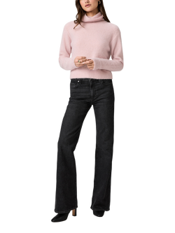 PAIGE Viviana Turtle Neck Jumper, Pink - view 2, Pink