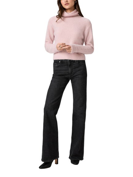 PAIGE Viviana Turtle Neck Jumper, Pink - view 2, Pink