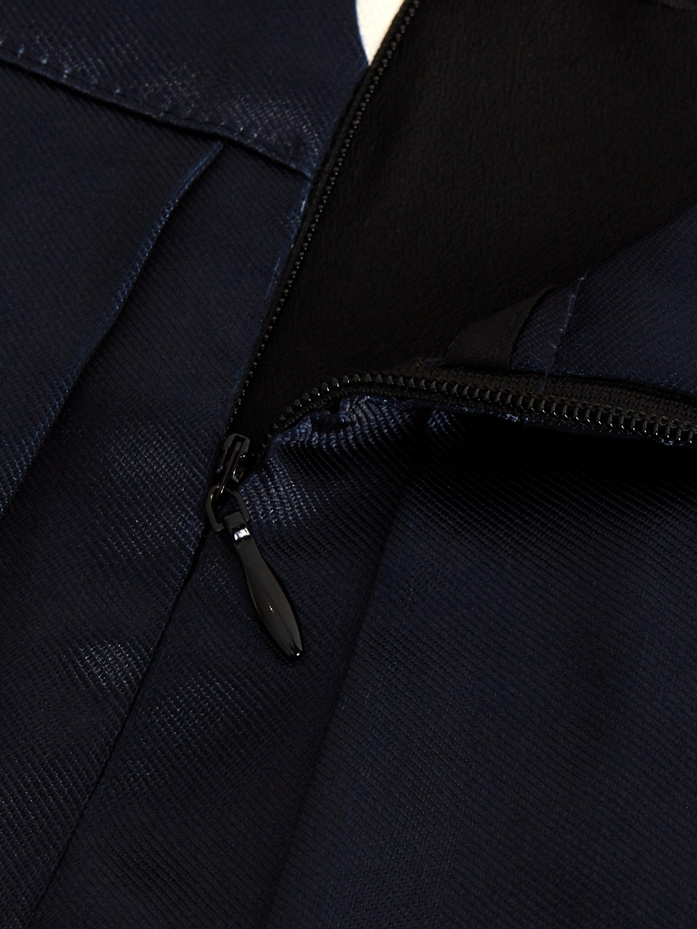 Product image 6 of 8, which shows Phase Eight Celeste Polka Dot Skirt, Navy, 8