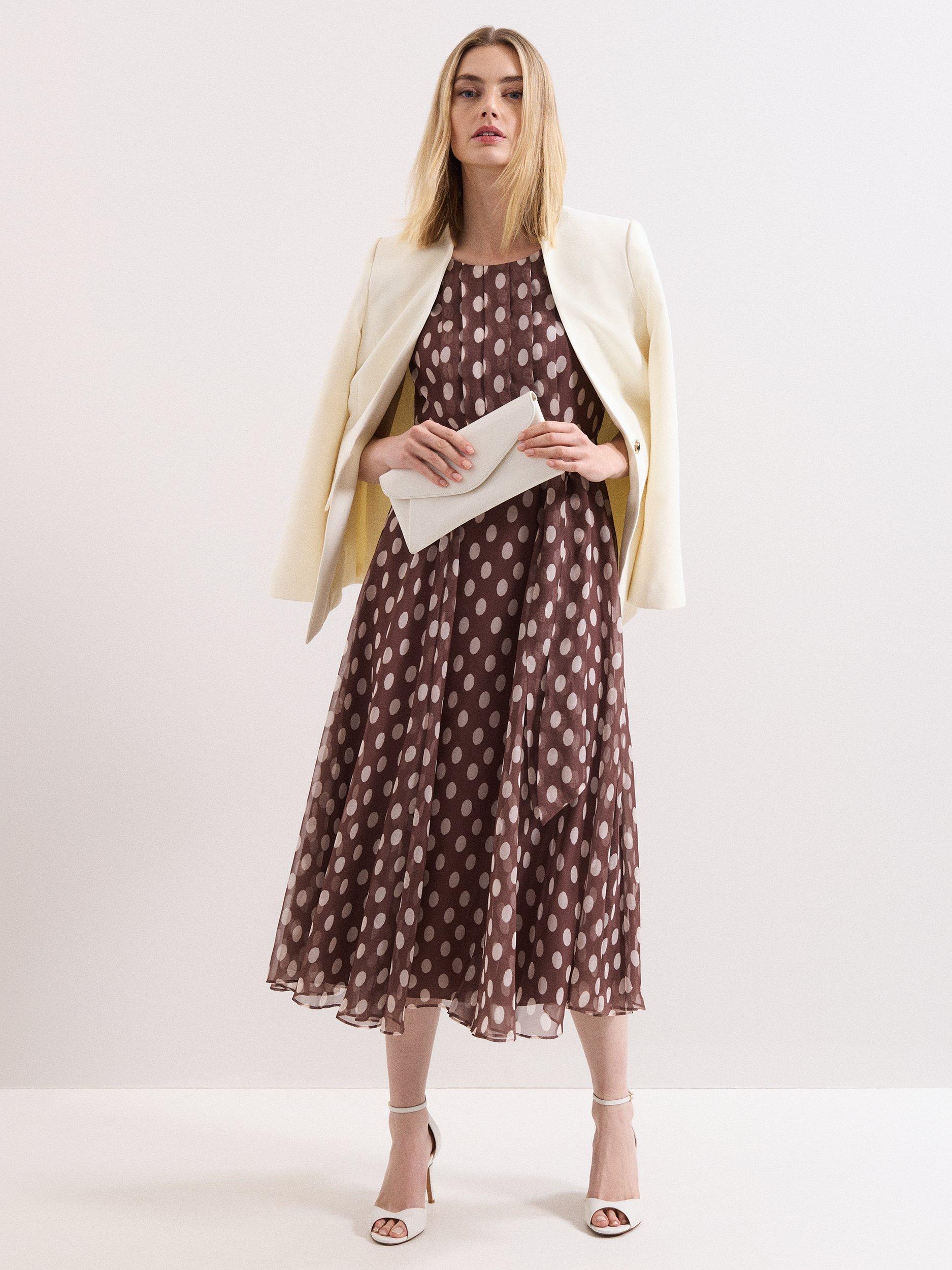 Product image 6 of 9, which shows Phase Eight Leather Stiletto Heel Sandals, Cream, 3