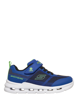 Skechers Kids' S-Lights Glide-Step Lights Trainers, Blue, Blue