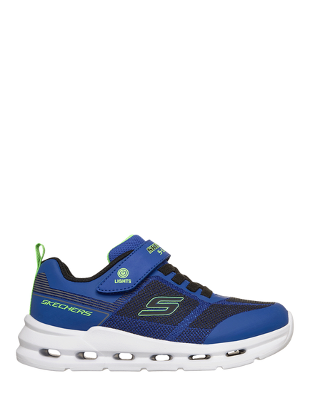 Skechers Kids' S-Lights Glide-Step Lights Trainers, Blue, Blue