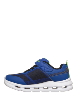 Skechers Kids' S-Lights Glide-Step Lights Trainers, Blue - view 2, Blue