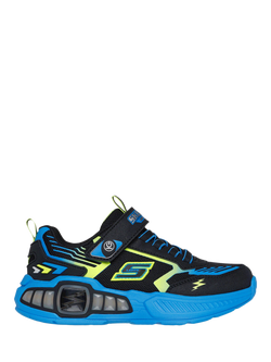 Skechers Kids' S-Lights Light Storm 3.0 Trainers, Black/Multi, Black/Multi