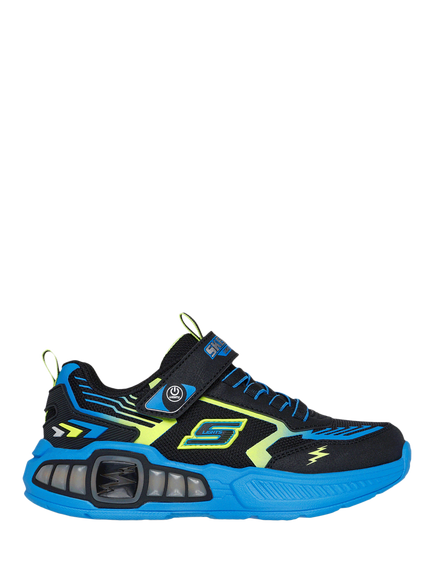 Skechers Kids' S-Lights Light Storm 3.0 Trainers, Black/Multi, Black/Multi