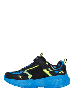 Skechers Kids' S-Lights Light Storm 3.0 Trainers, Black/Multi - view 2, Black/Multi