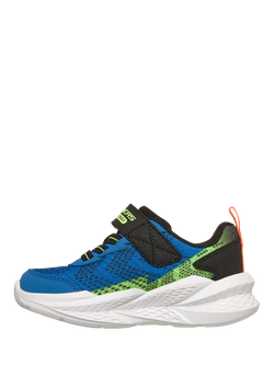 Skechers Kids' S-Lights: Meteor-Lights 2.0 Trainers, Blue/Multi - view 2, Blue/Multi
