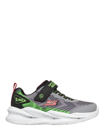 Skechers Kids' S-Lights Meteor-Lights 2.0 Trainers, Grey/Multi, Grey/Multi