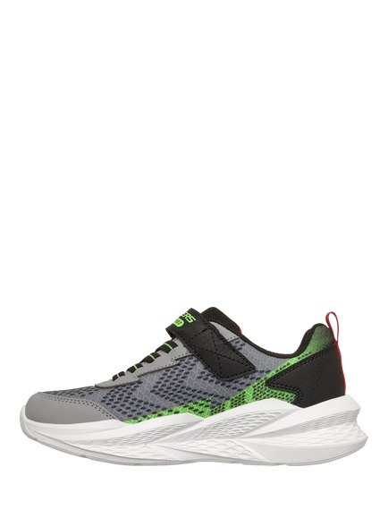 Skechers Kids' S-Lights Meteor-Lights 2.0 Trainers, Grey/Multi - view 2, Grey/Multi