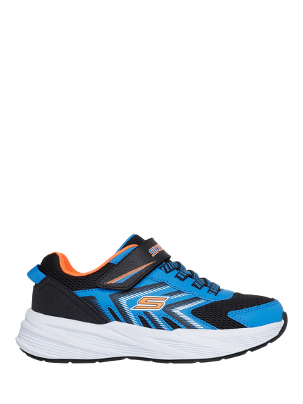 Skechers Kids' Microspec Tread Trainers, Blue/Multi, Blue/Multi