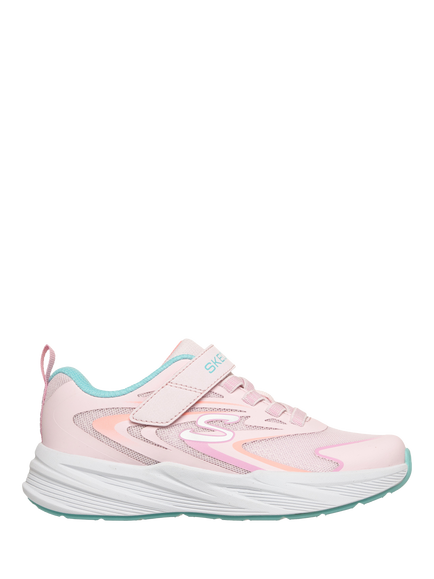 Skechers Kids' Microspec Tread Trainers, Pink/Multi, Pink/Multi