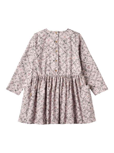 WHEAT Kids' Aima Cotton Floral Dress, Lilac - view 2, Lilac