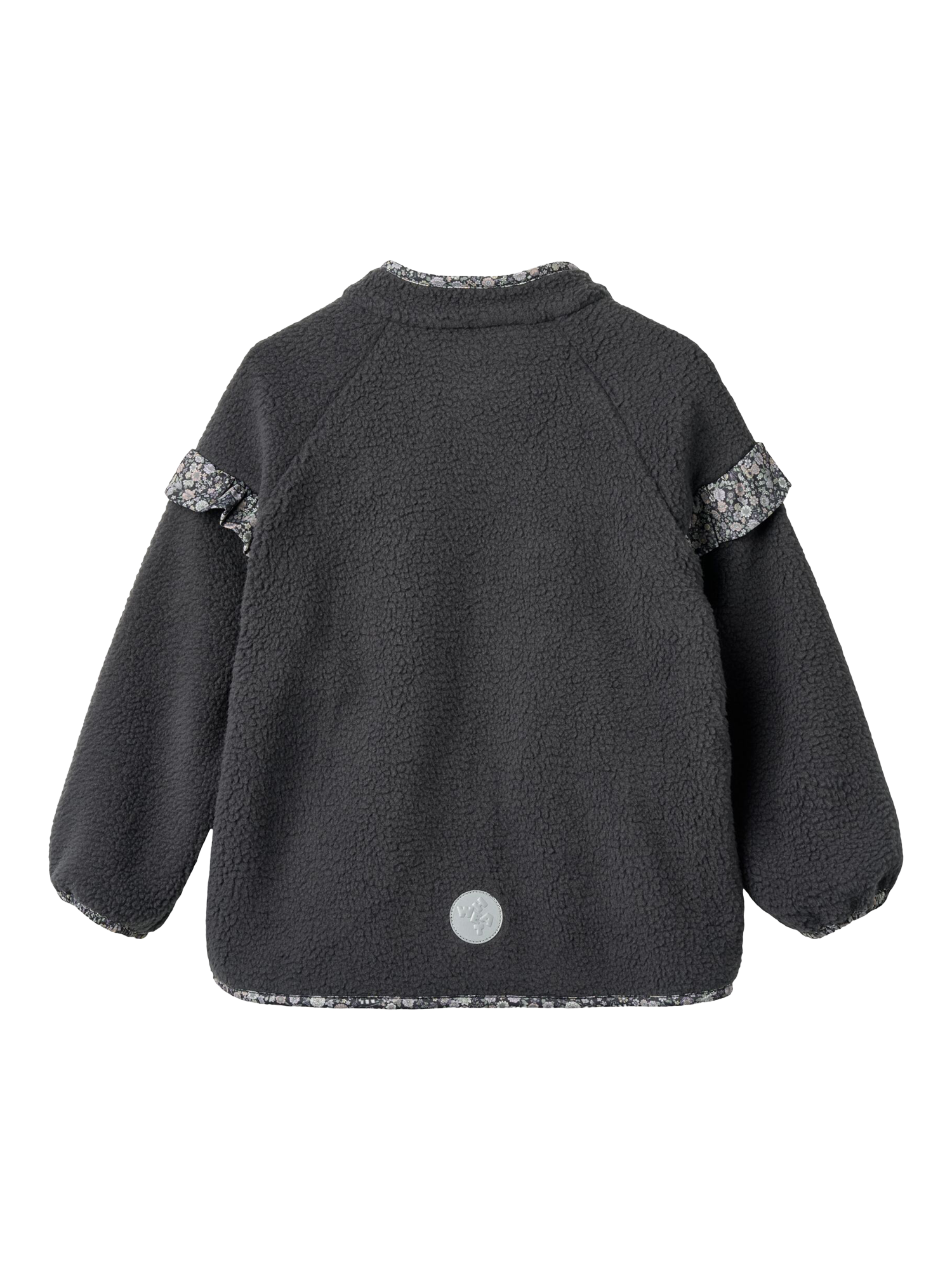 Product image 5 of 5, which shows WHEAT Kids' Zip-Up Fleece Jacket, Black Sea, 2 years