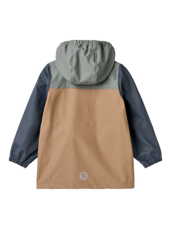 WHEAT Kids' Otu Waterproof Raincoat - view 2, Hazel/Multi
