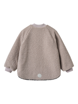 WHEAT Kids' Reversible Zip-Up Jacket, Black Sea Flower - view 2, Black Sea Flower