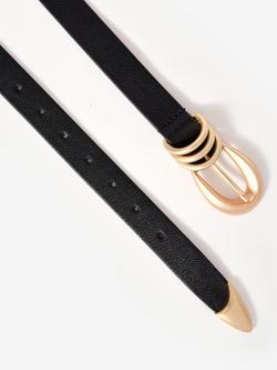 Mint Velvet Statement Leather Belt - view 2, Black