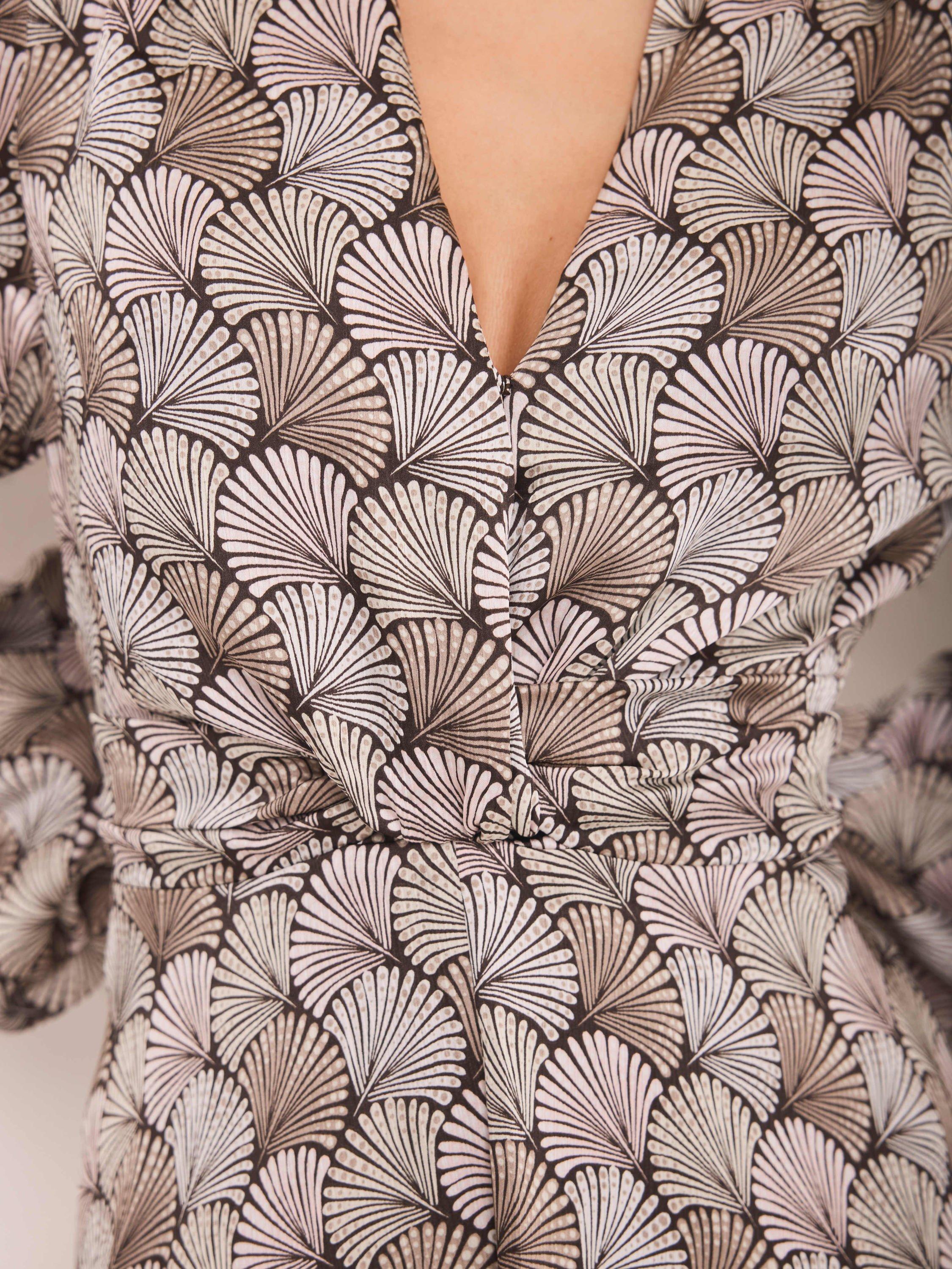 Product image 5 of 11, which shows Mint Velvet Geometric Print Midi Dress, Natural/Multi, 6