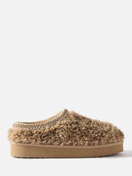 Mint Velvet Borg Slippers, Natural, Natural