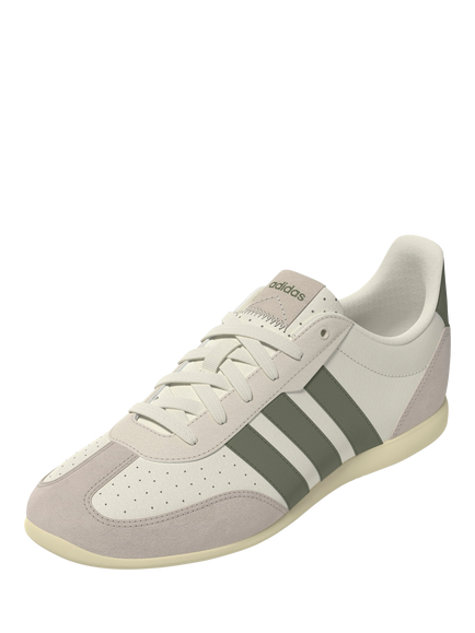 adidas Barreda Lo Trainers, White/Green - view 2, White/Green