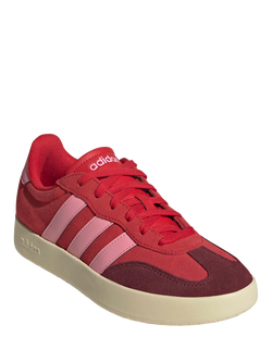 adidas Barreda Lace Up Trainers, Red/Pink/Multi - view 2, Red/Pink/Multi