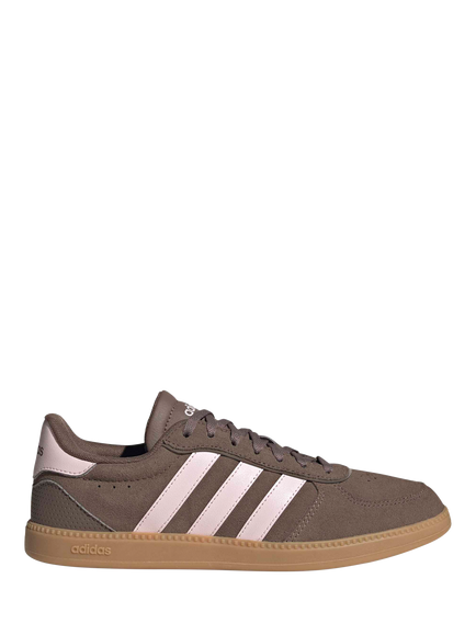 adidas Breaknet Suede Trainers, Brown/Pink, Brown/Pink
