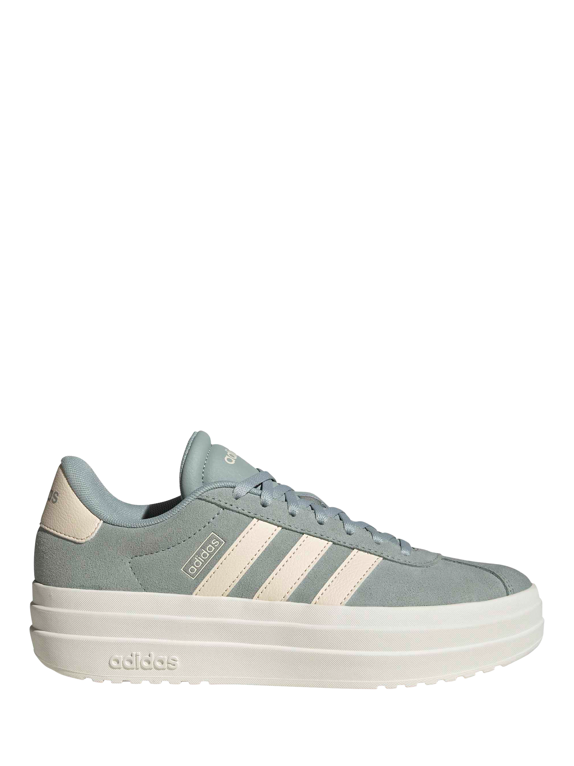 Product image 1 of 7, which shows adidas VL Court Bold Trainers, Grey/White, 4