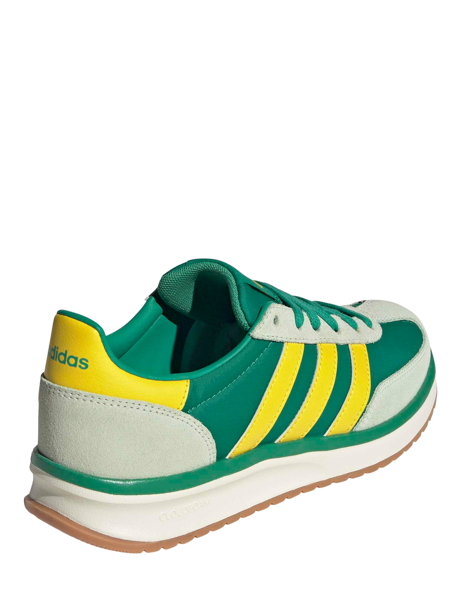Product image 7 of 8, which shows adidas Run 70s 2.0 Leather Blend Lace Up Trainers, Green/Multi, 4