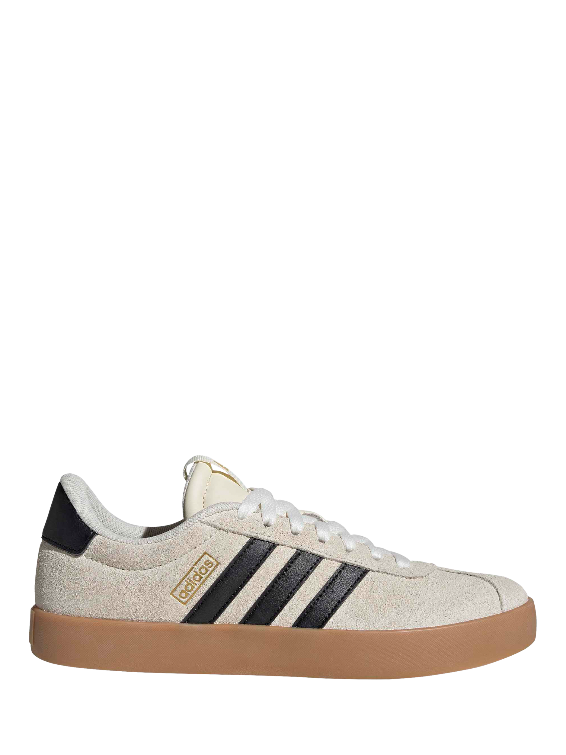 Product image 1 of 8, which shows adidas VL Court 3.0 Trainers, Off White/Multi, 4