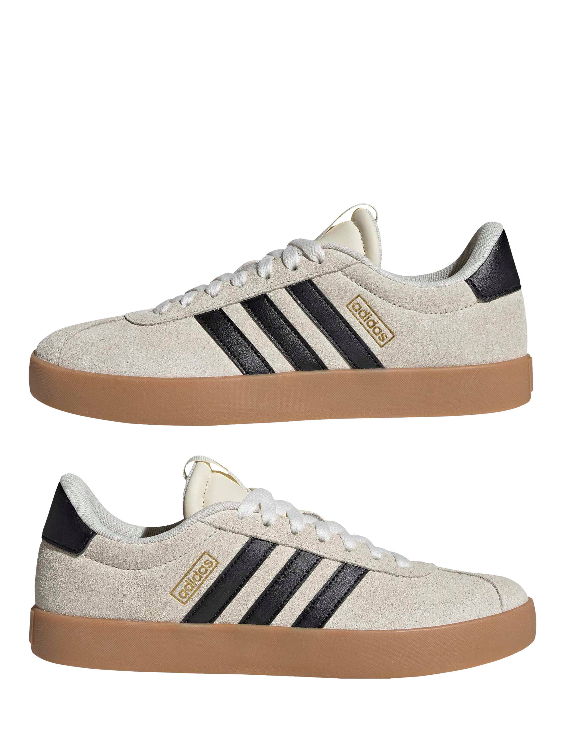 Product image 8 of 8, which shows adidas VL Court 3.0 Trainers, Off White/Multi, 4