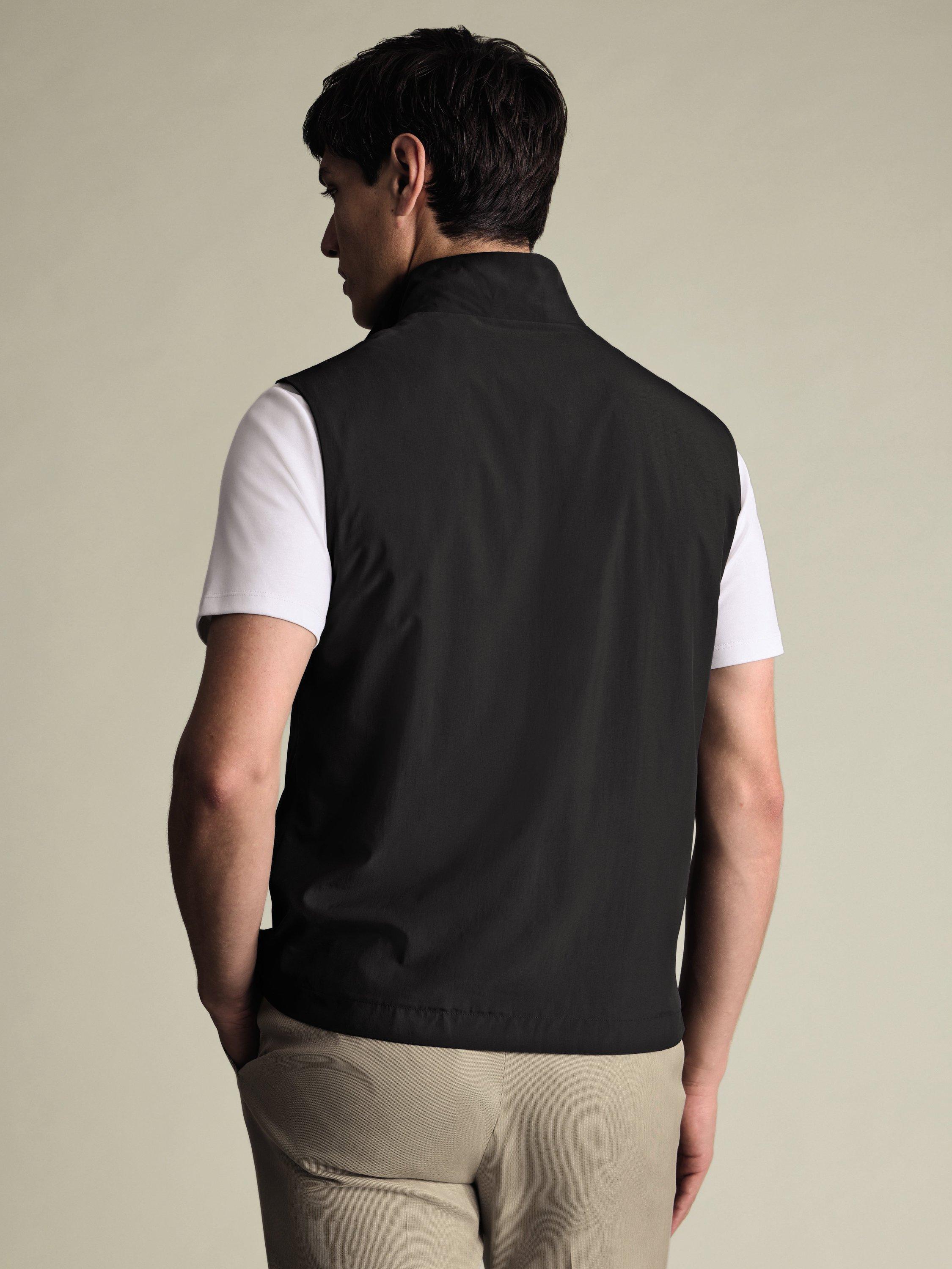 Product image 4 of 5, which shows Charles Tyrwhitt Padded Gilet, Charcoal Grey, L