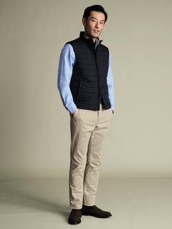 Charles Tyrwhitt Quilted Sleeveless Gilet, Navy