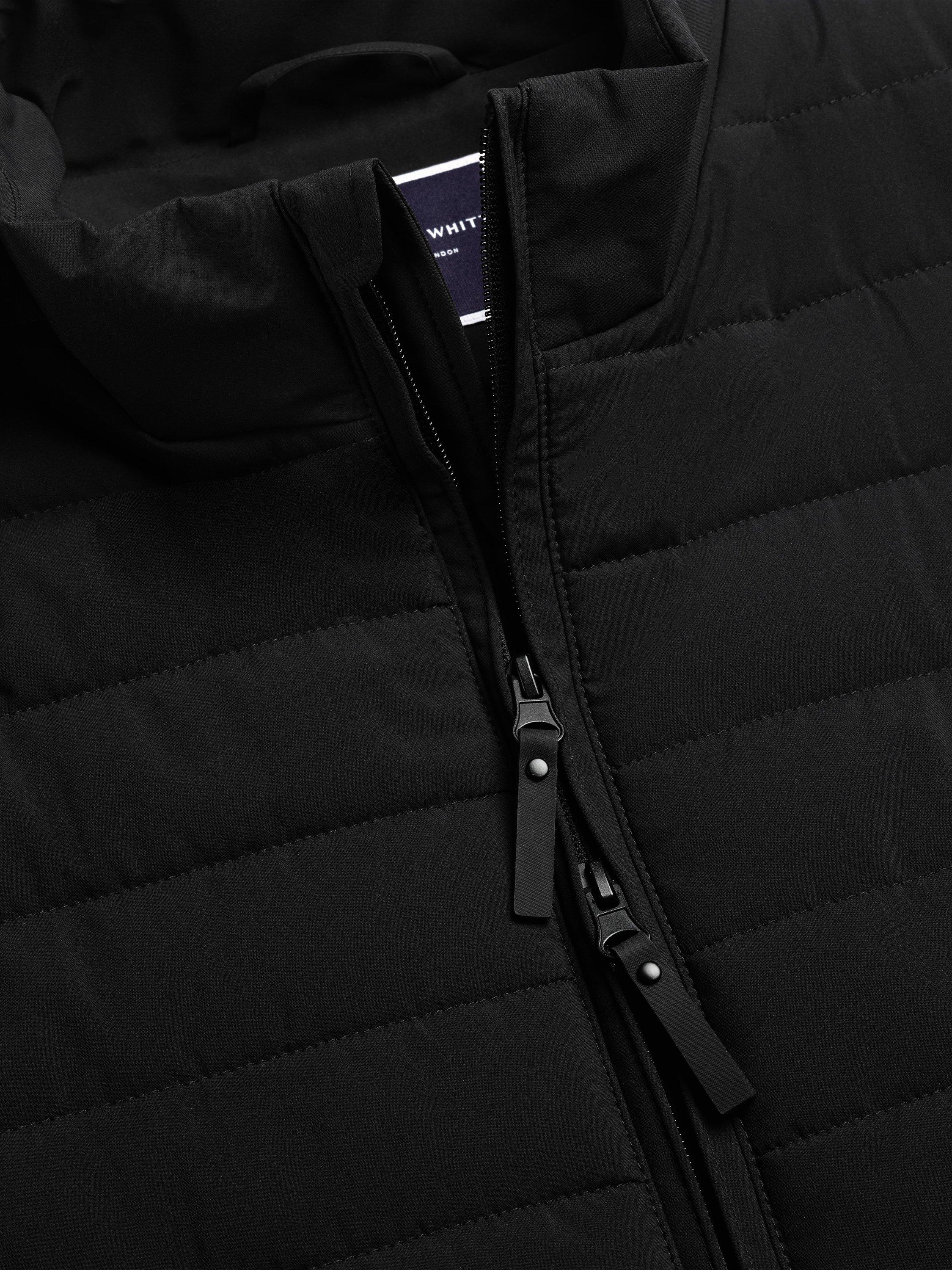 Product image 4 of 4, which shows Charles Tyrwhitt Quilted Sleeveless Gilet, Black, L