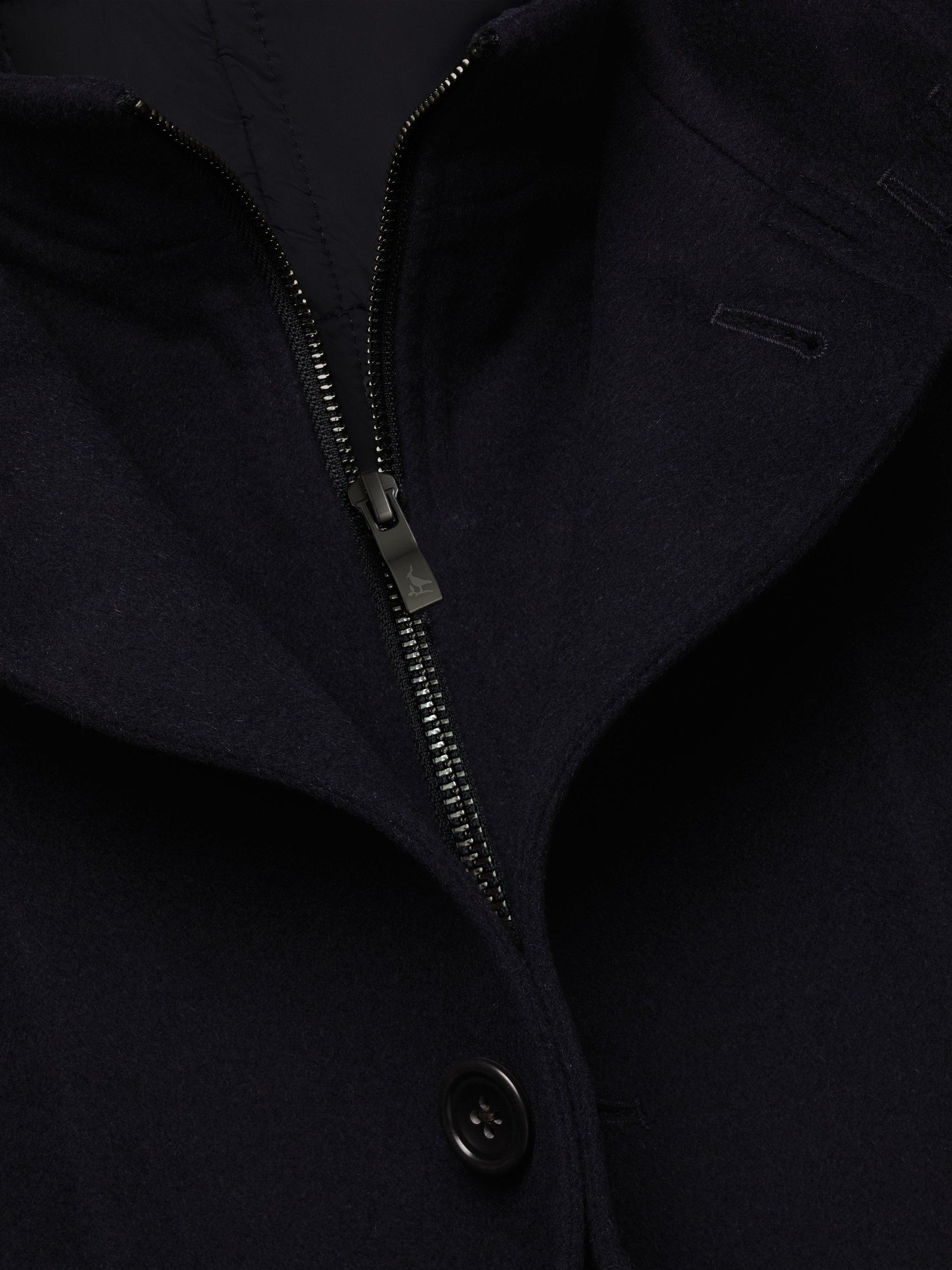 Product image 5 of 5, which shows Charles Tyrwhitt Wool Quilted Coat, Navy, 36R