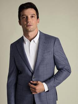 Charles Tyrwhitt Refined Cotton Regular Fit Long Sleeve Polo Shirt - view 2, White