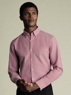 Charles Tyrwhitt Cotton Regular Fit Oxford Shirt, Dark Pink