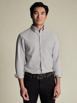 Charles Tyrwhitt Cotton Regular Fit Oxford Shirt, Silver Grey