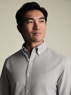 Charles Tyrwhitt Cotton Regular Fit Oxford Shirt - view 2, Silver Grey