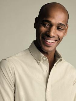 Charles Tyrwhitt Slim Fit Corduroy Shirt - view 2, Cream