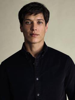 Charles Tyrwhitt Slim Fit Corduroy Shirt - view 2, Navy