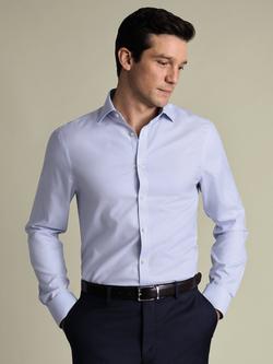 Charles Tyrwhitt Slim Fit Non-Iron Cotton Twill Shirt, Ice Blue