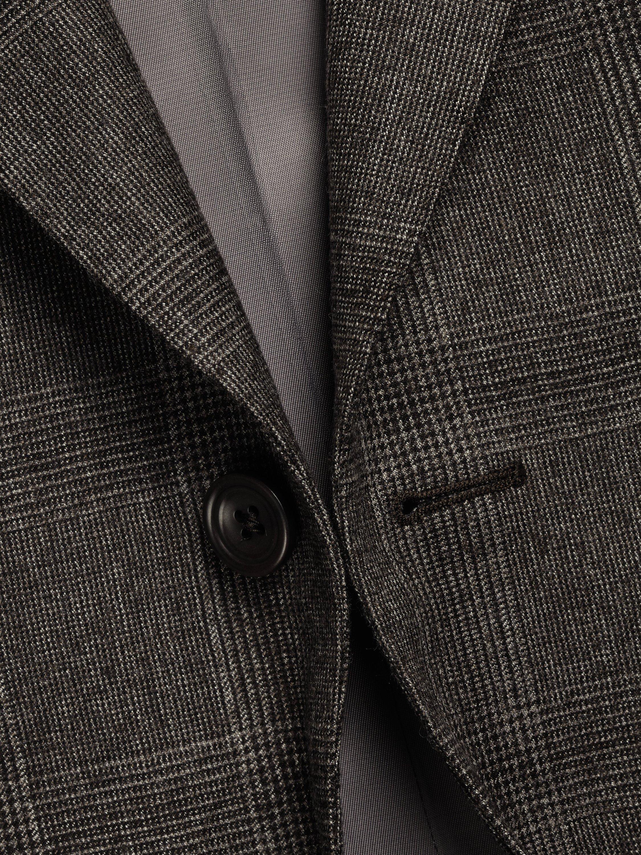 Product image 5 of 5, which shows Charles Tyrwhitt Merino Wool Ultimate Performance Single Breasted Suit Jacket, Brown, 38S