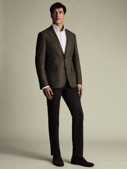 Charles Tyrwhitt Merino Wool Single Breasted Jacket, Taupe