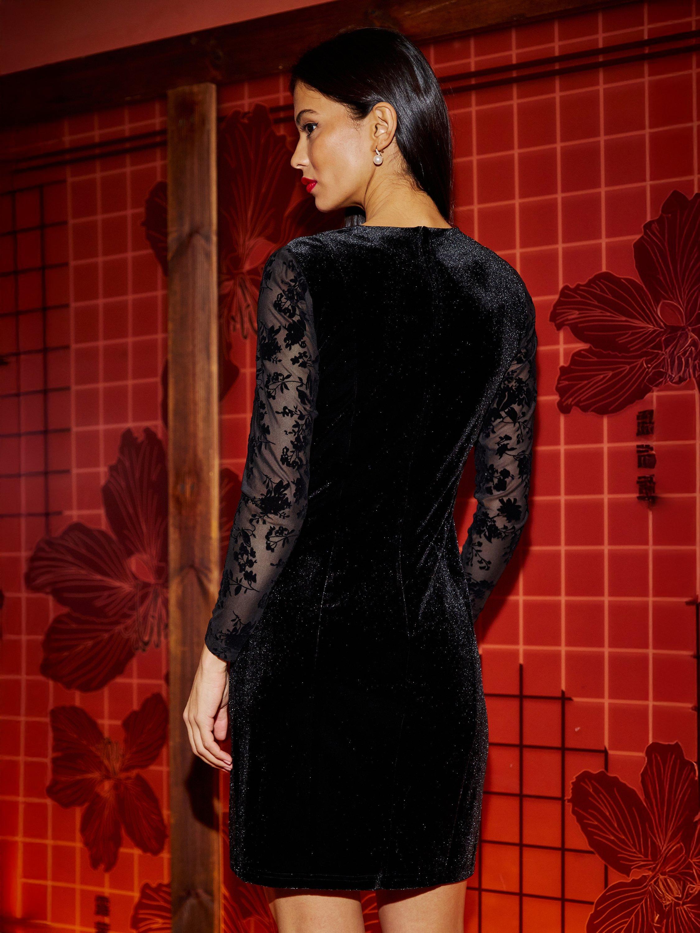 plus size wedding guest dresses long sleeve Elegant Plus Size Long Sleeve Chiffon Dress for Wedding Guest