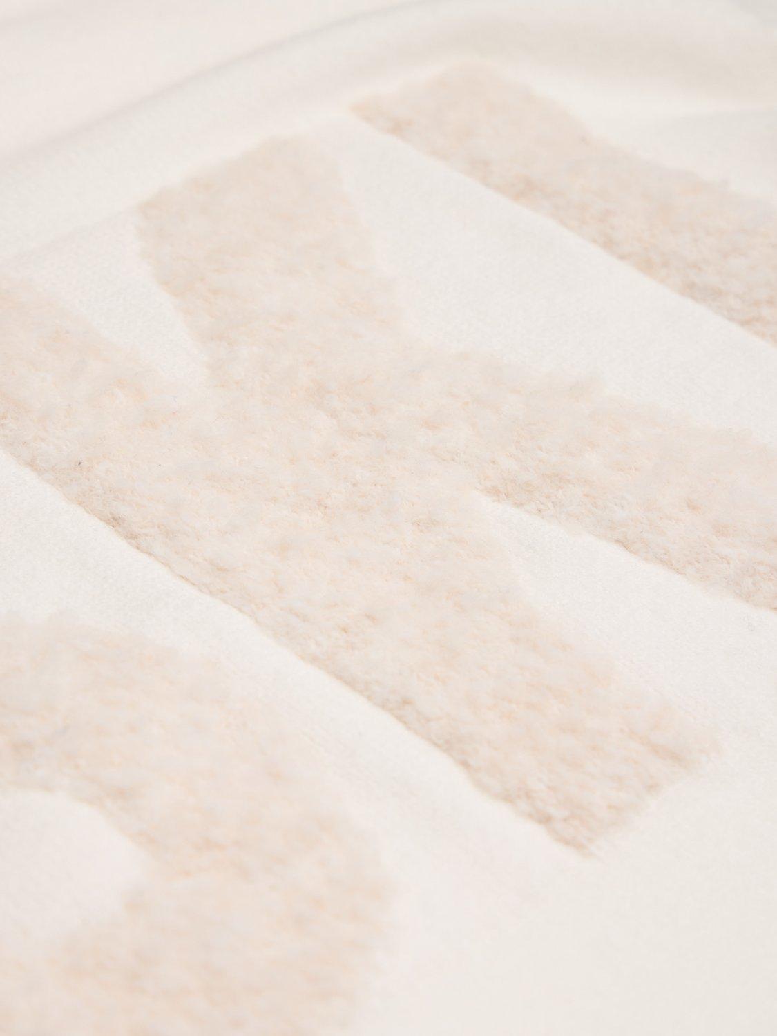 Product image 8 of 9, which shows The Little Tailor Relaxed Zip Neck Ski Jumper, Cream, S